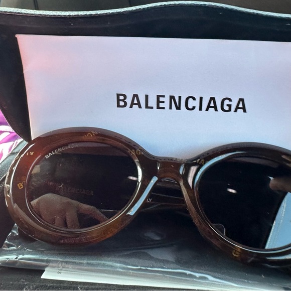 BALENCIAGA 50MM BB0074S TORTOISE HAVANA SUNGLASSES - Picture 5 of 7